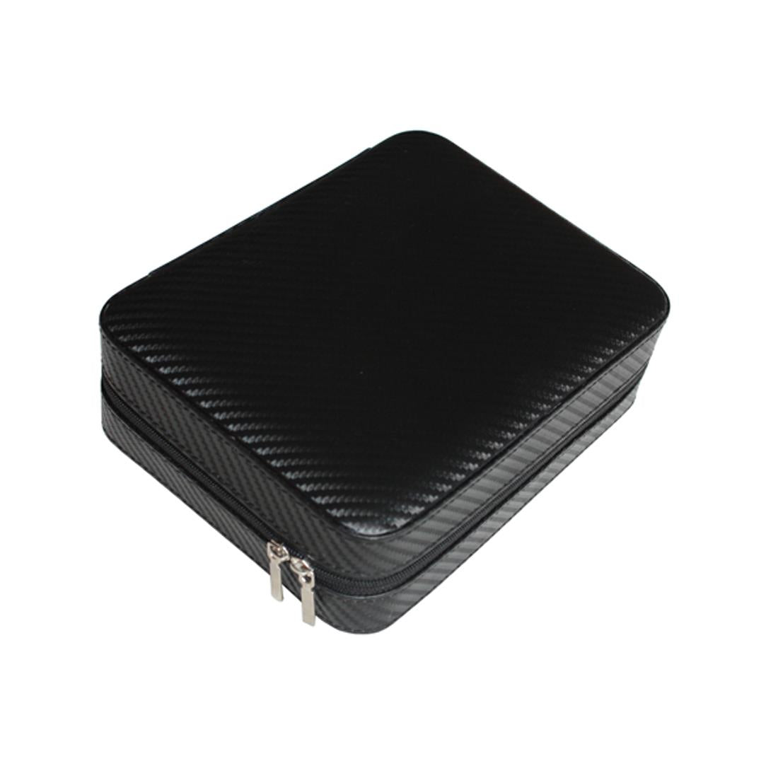 Charles William Travel Cufflink And Watch Box Premium Quality Jewellery Storage Safe Clasp Close Pouch