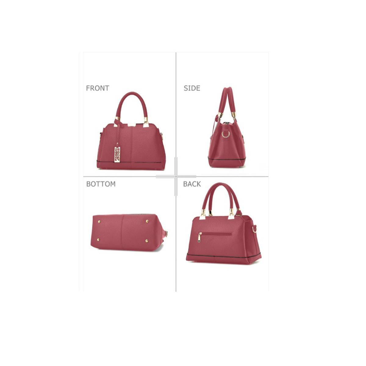 Ladies Designer Handbag with Strap and Handle for Shoulder - Leather Bag