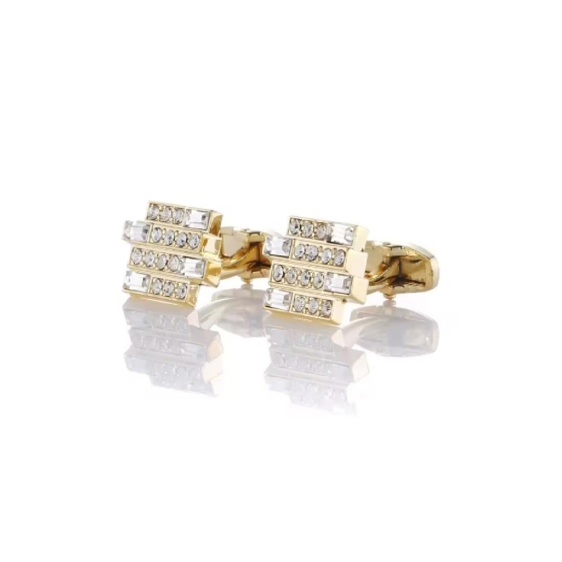 Gold Cufflinks with Stunning Elements from Charles William London