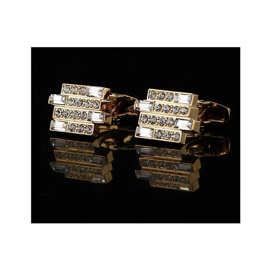 Gold Cufflinks with Stunning Elements from Charles William London