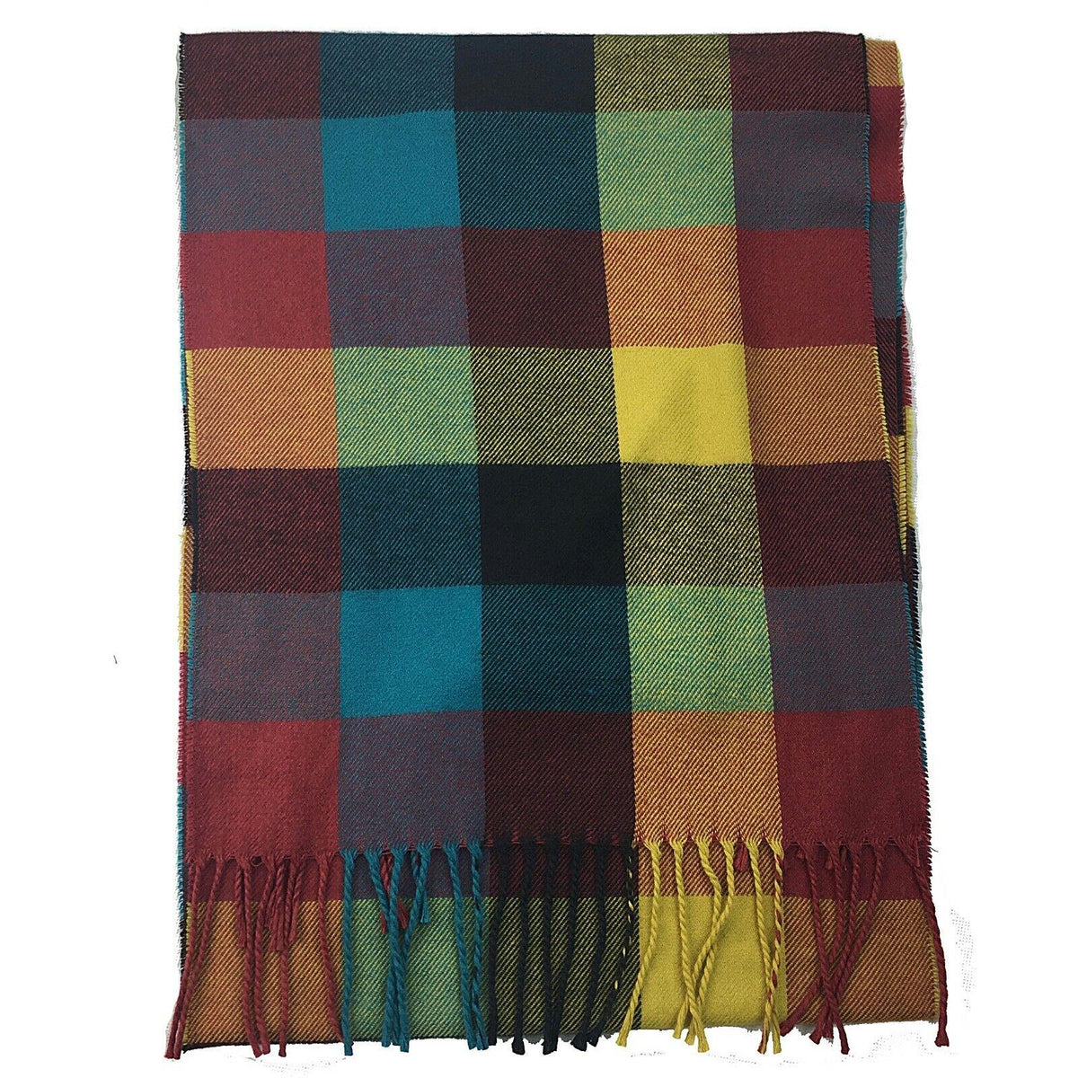 Soft Scarf Multi Colour Pattern with Warm Gentle and Luxurious Feel UK Stock