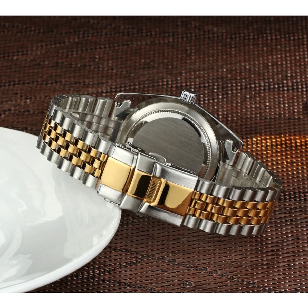 Deerfun Ladies Watch Rose Gold Silver Women Woman Smart Watches Two Tone Gold