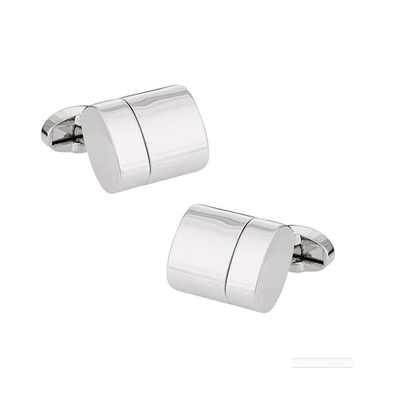 Working 16gb USB Flashdrive Memory Cufflinks Silver Round Novelty Gift