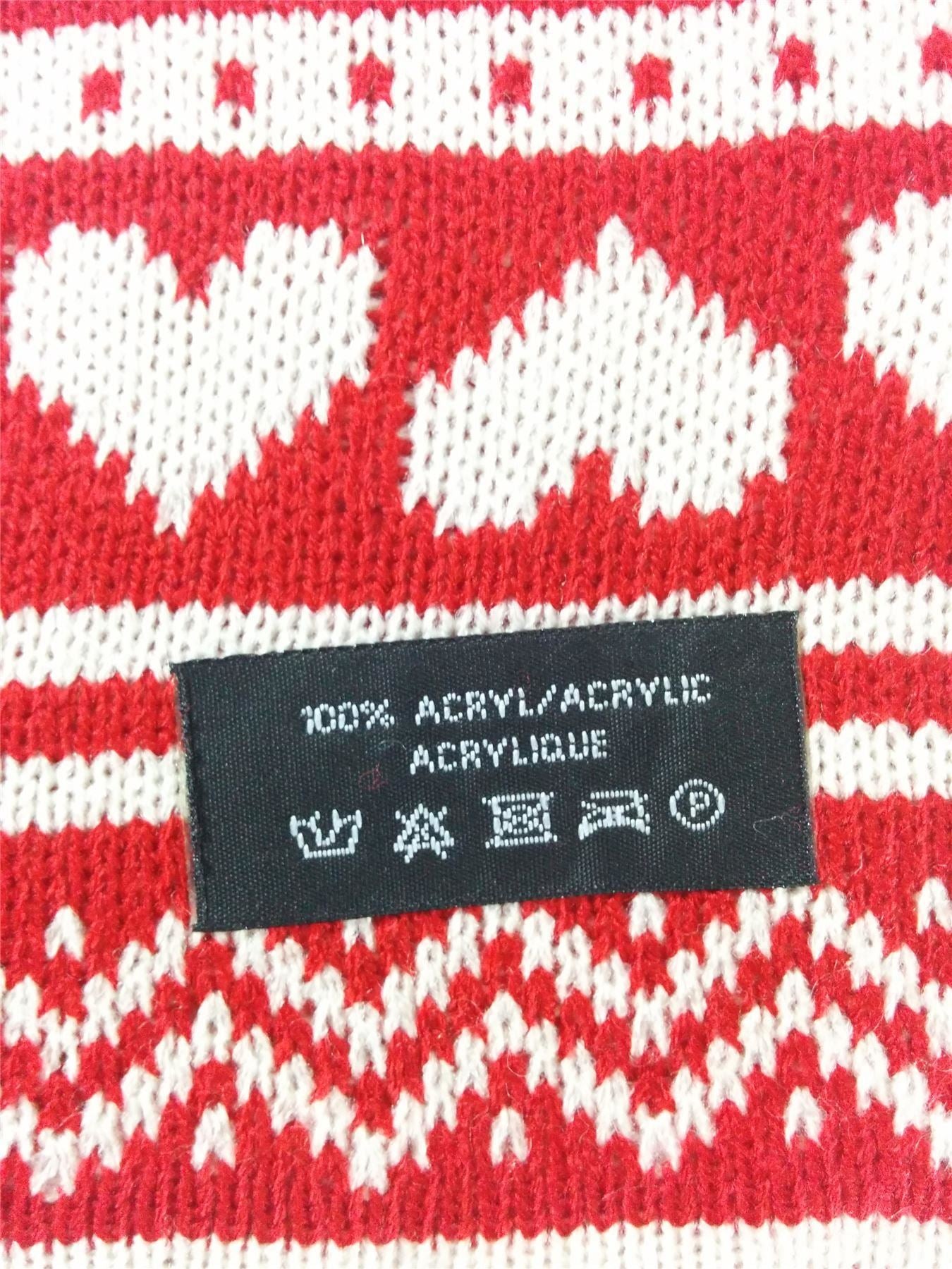 Fashion Scarf -Soft Warm Winter Christmas Pattern Red