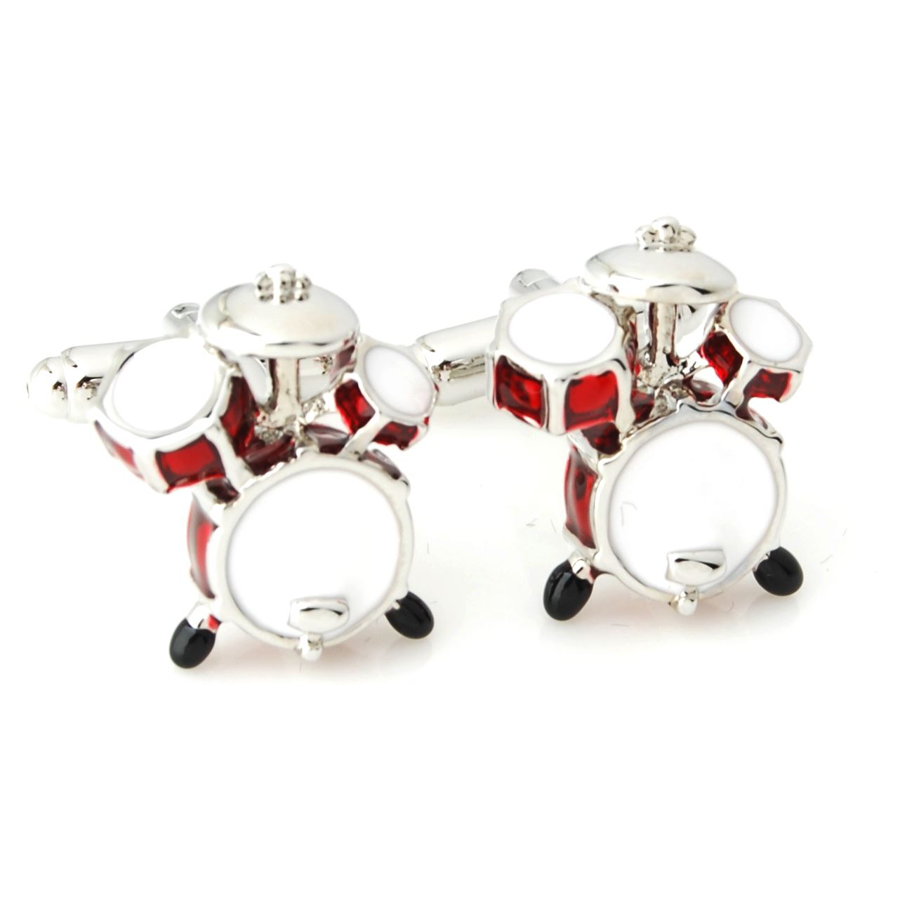 Charles William Music Drum Party Novelty Cufflinks Wedding Gift Smart Musician Play Fashion UK Seller