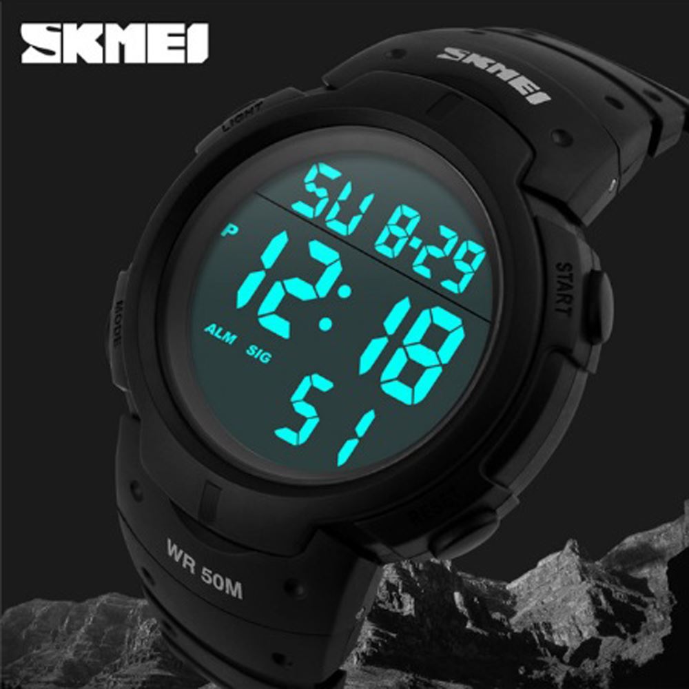 Skmei Extra Large Display Digital Watch 50m Sports Watch Stopwatch & Alarm UK Seller
