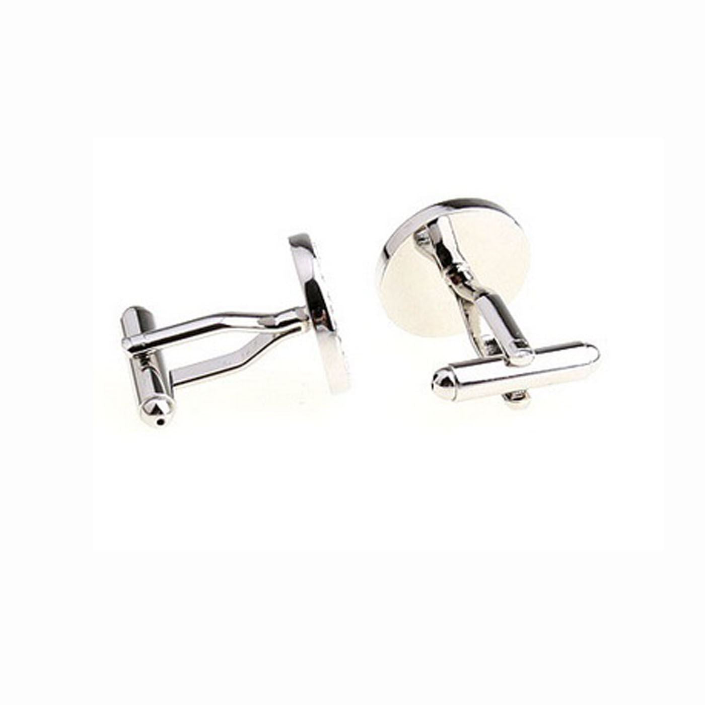 Mens Ladies Cufflinks Exclusive Black Button Diamond Look Unique Gift Top Quality