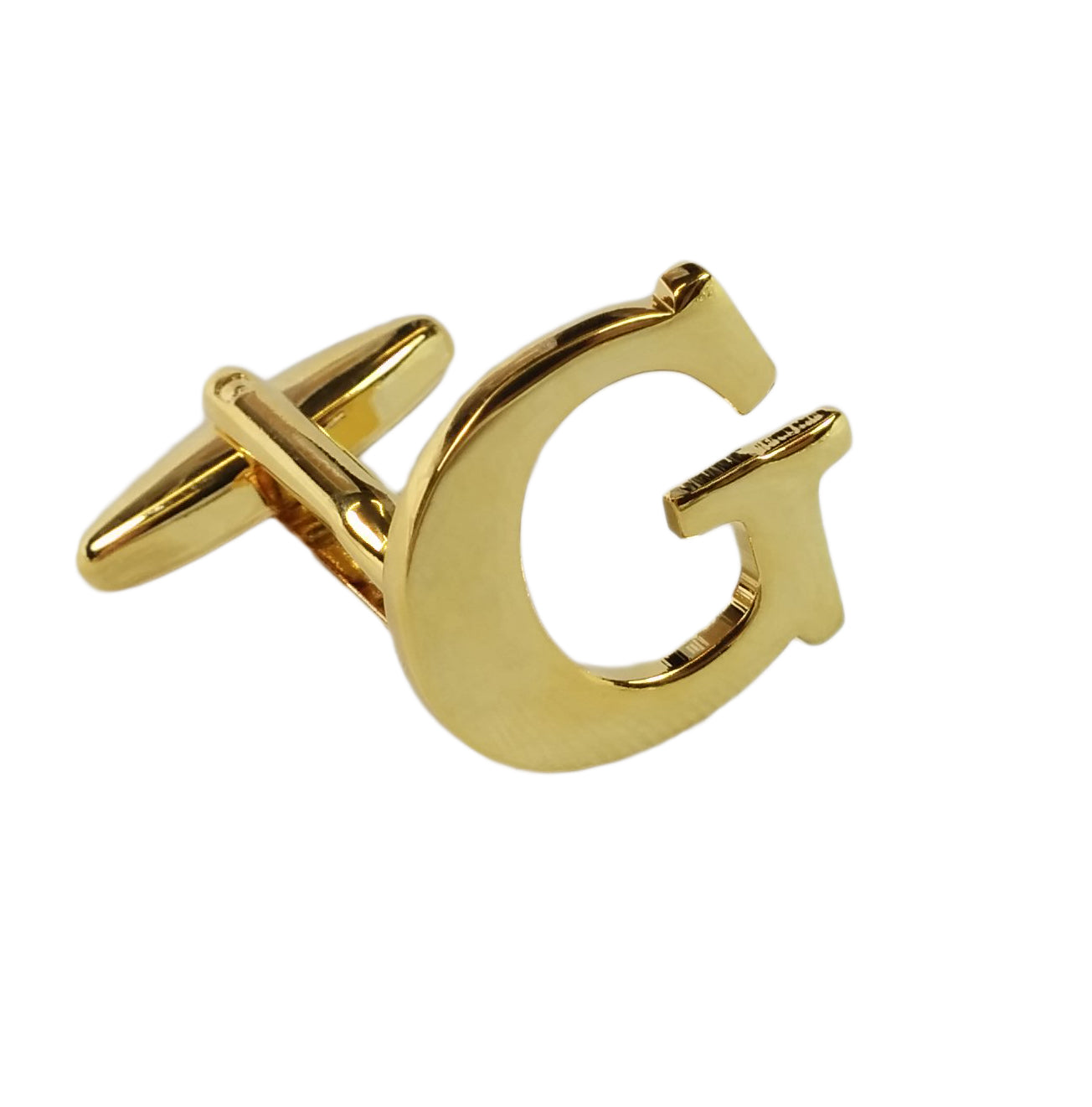 Alphabet Initial Letter Cufflinks Wedding A Pair Of Gold Letter Cufflinks