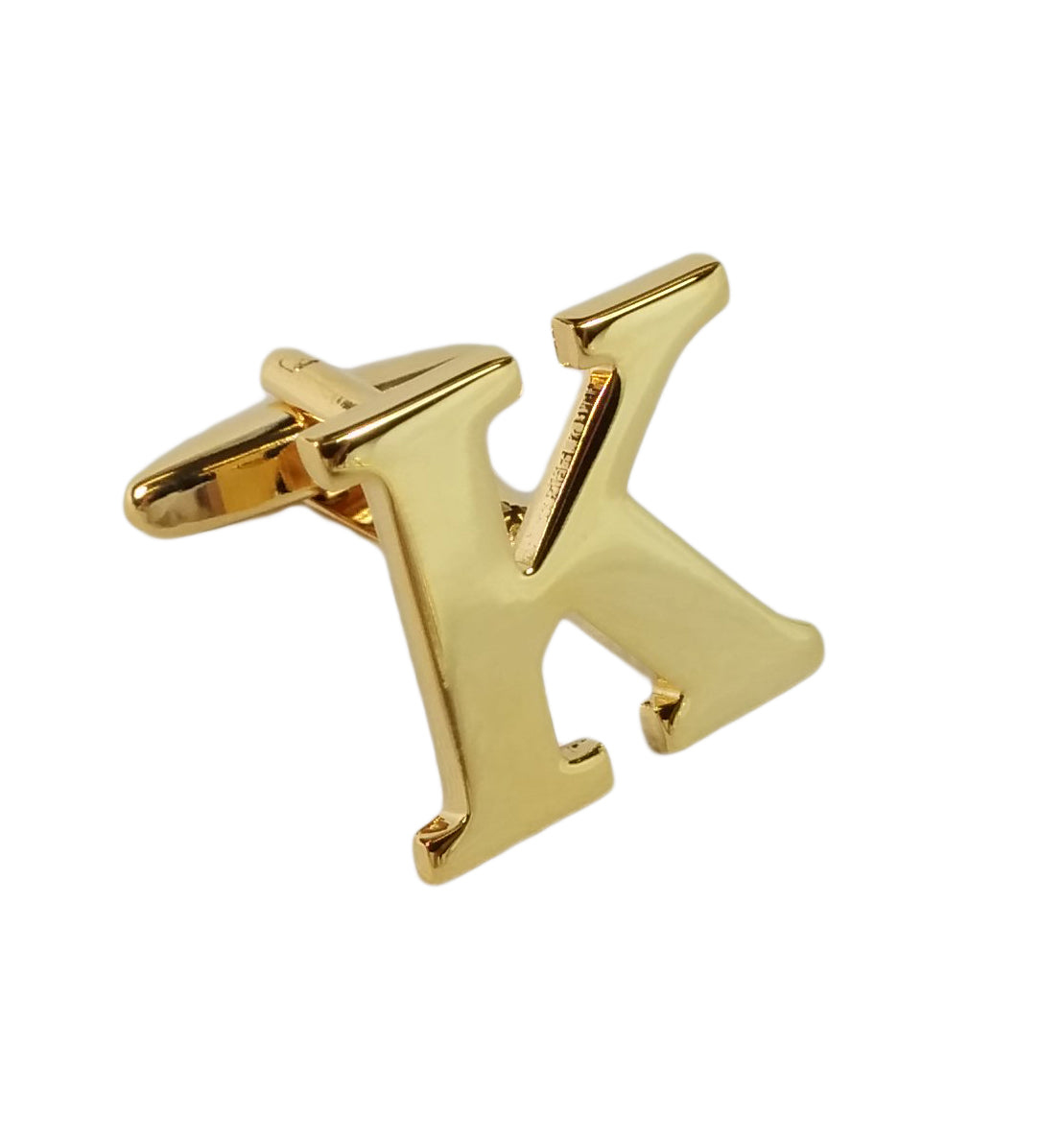 Alphabet Initial Letter Cufflinks Wedding A Pair Of Gold Letter Cufflinks