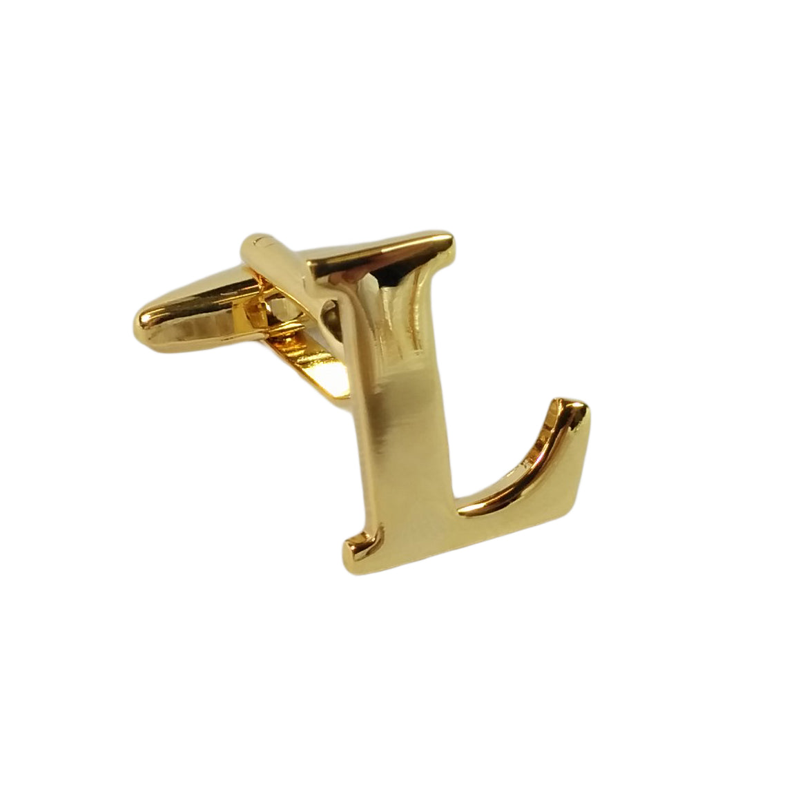 Alphabet Initial Letter Cufflinks Wedding A Pair Of Gold Letter Cufflinks
