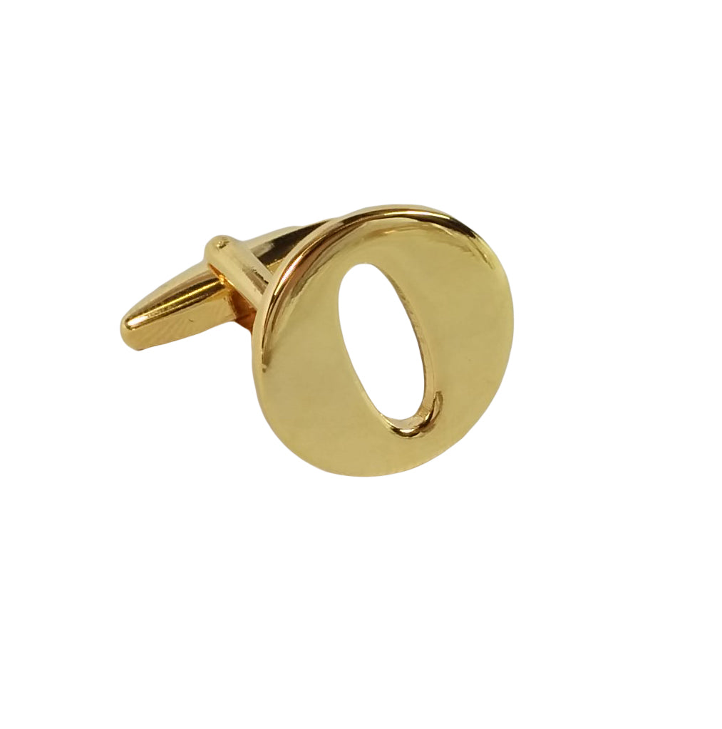Alphabet Initial Letter Cufflinks Wedding A Pair Of Gold Letter Cufflinks