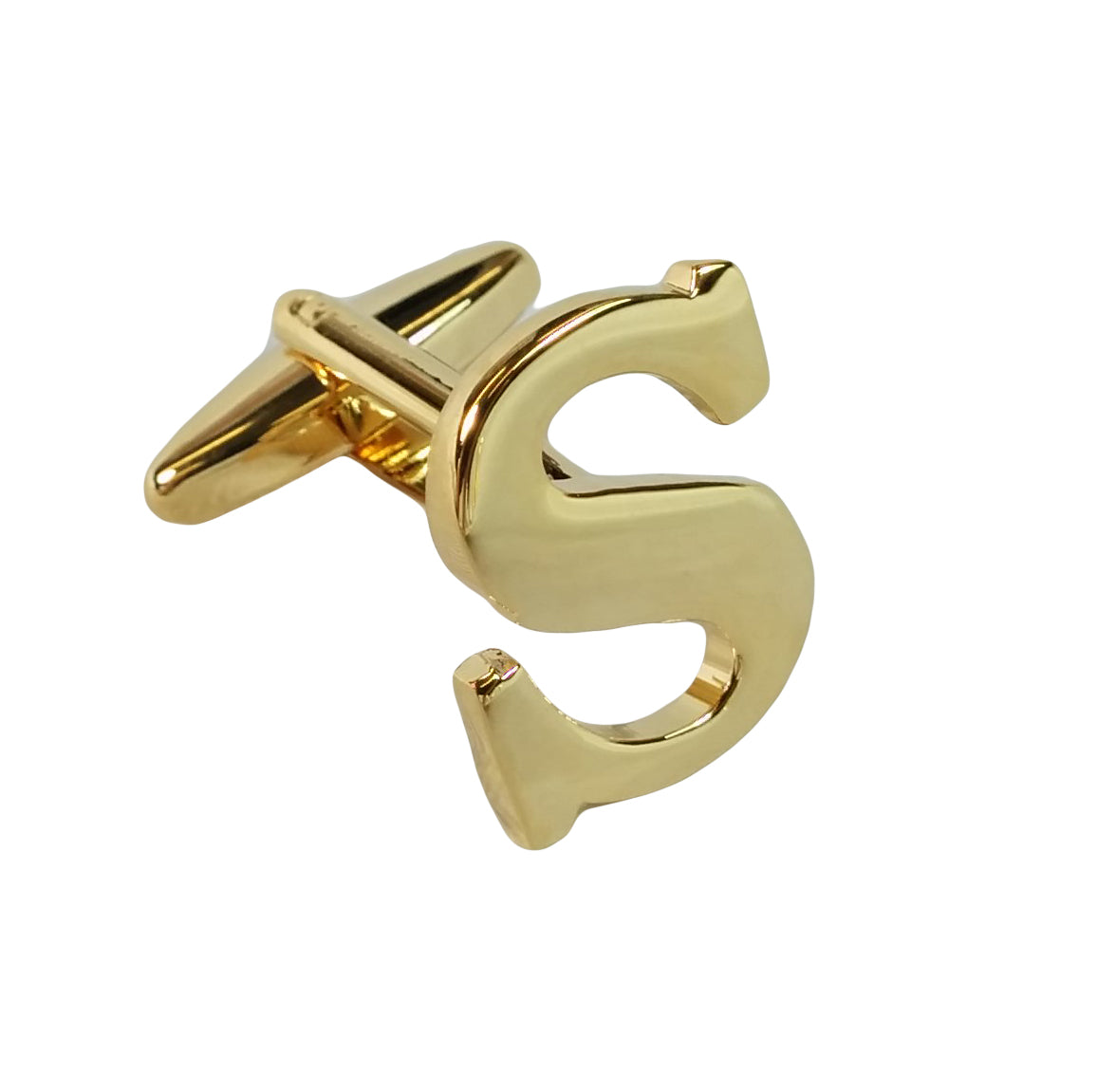 Alphabet Initial Letter Cufflinks Wedding A Pair Of Gold Letter Cufflinks