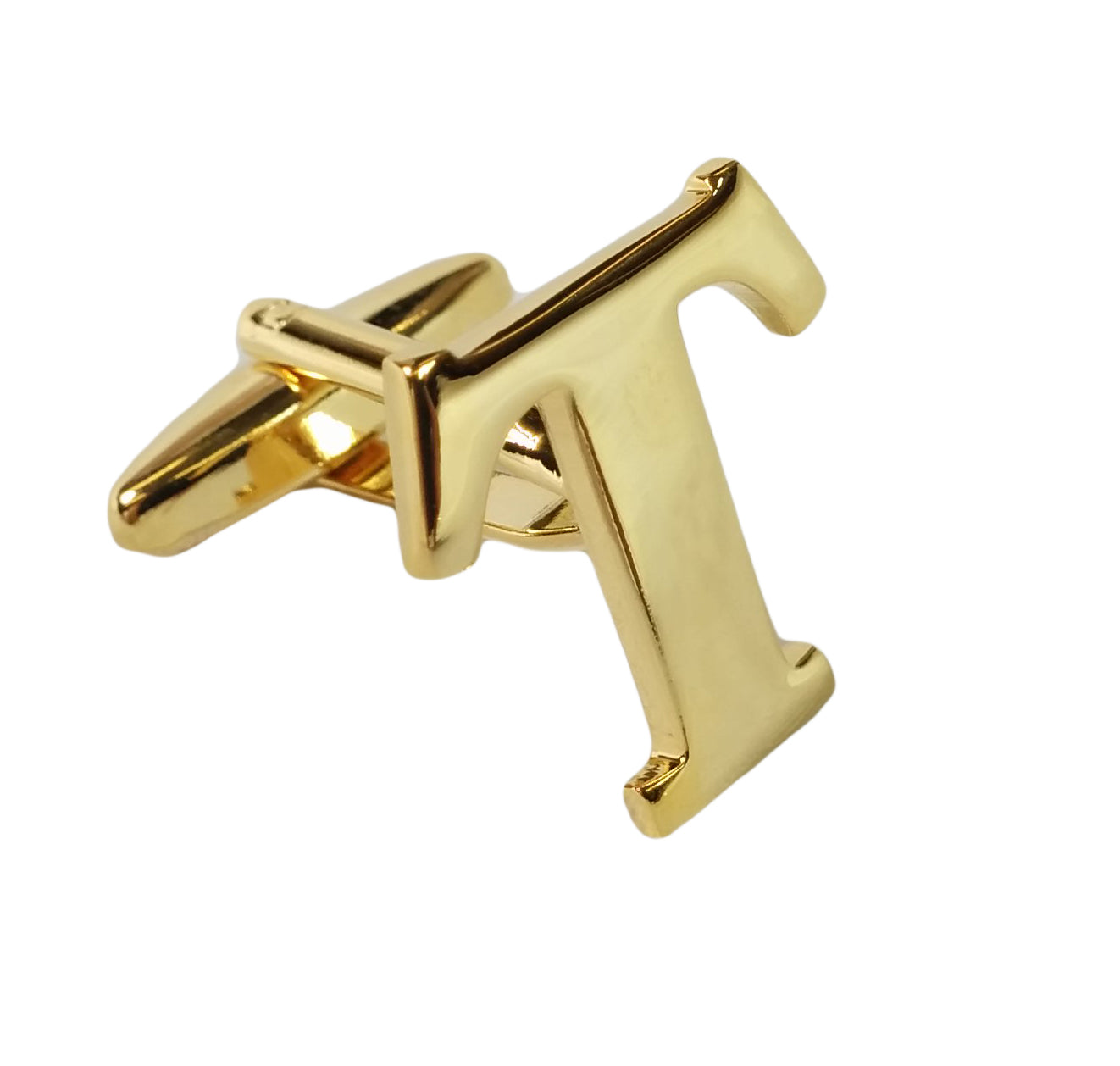 Alphabet Initial Letter Cufflinks Wedding A Pair Of Gold Letter Cufflinks