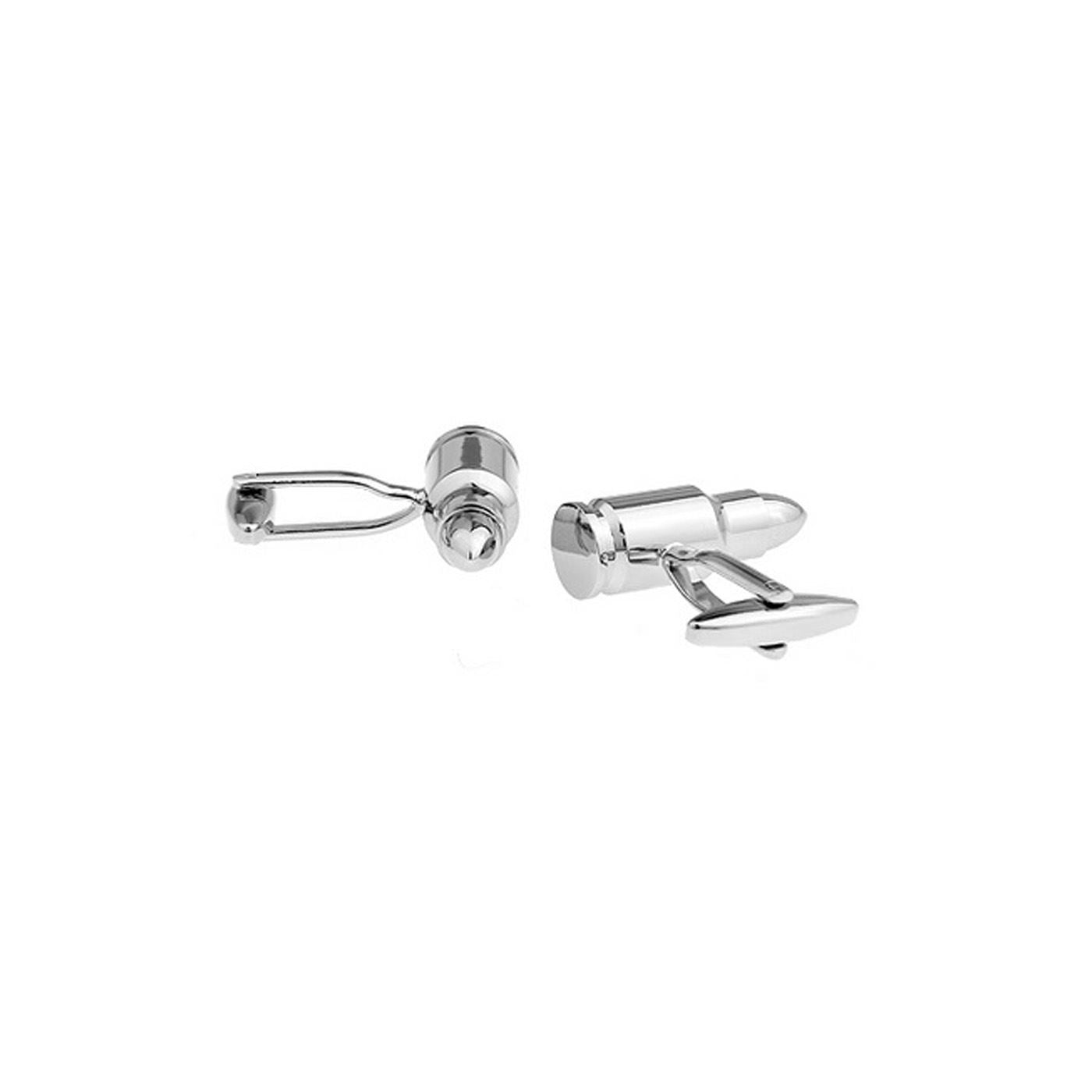 Charles William Mens Ladies Luxury Novelty BULLET Cufflinks Machine Shot Gun Unique