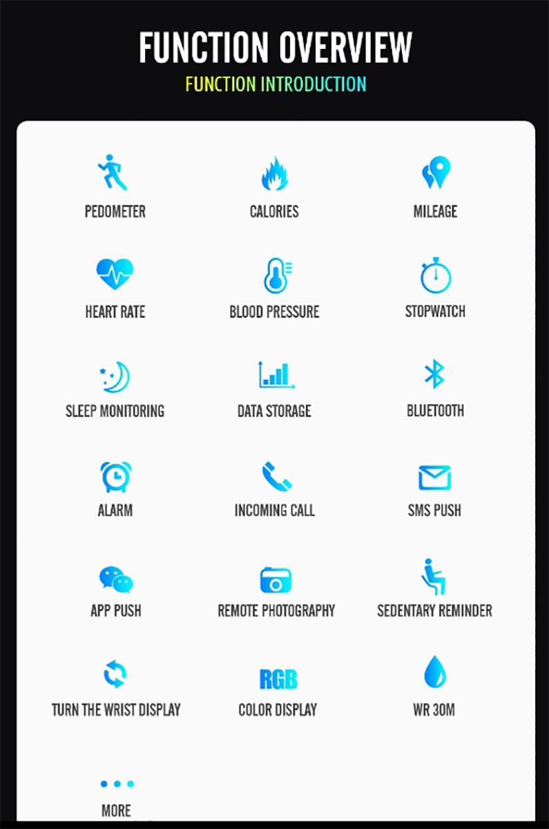 Skmei Smart Watch Android App Pedometer Heart Rate UK