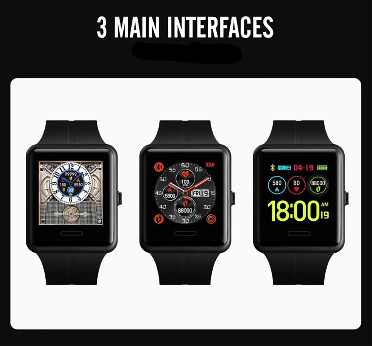 Skmei Smart Watch Android App Pedometer Heart Rate UK