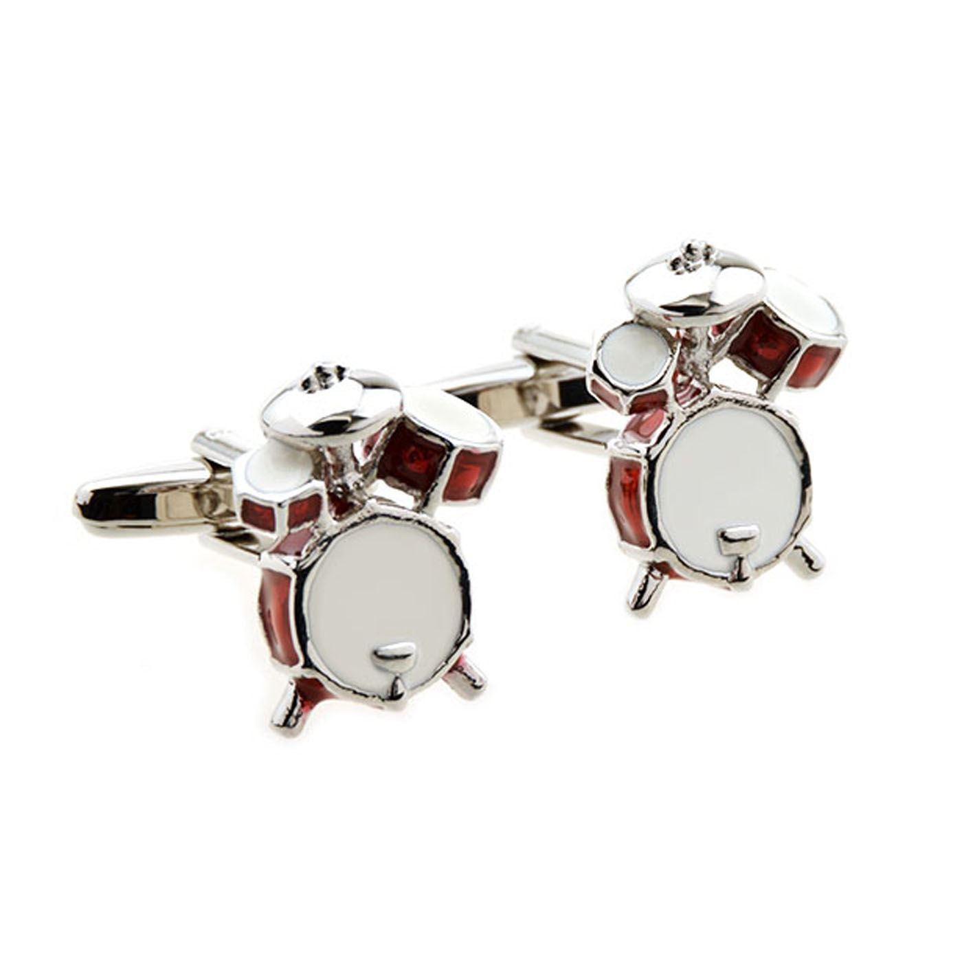 Charles William Music Drum Party Novelty Cufflinks Wedding Gift Smart Musician Play Fashion UK Seller