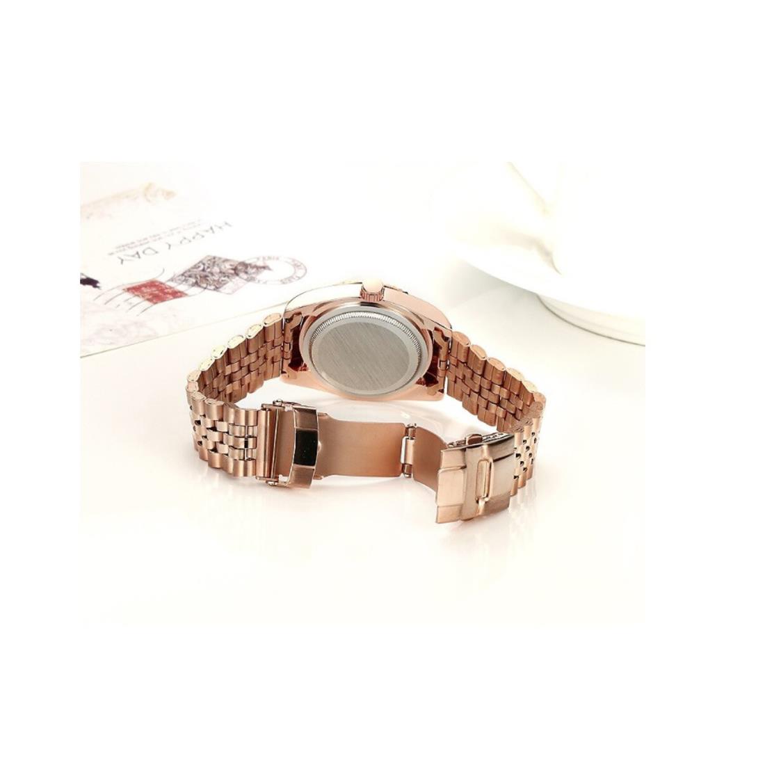 Deerfun Ladies Watch Rose Gold Red Women Woman Smart Watches Two Tone Present UK Stock