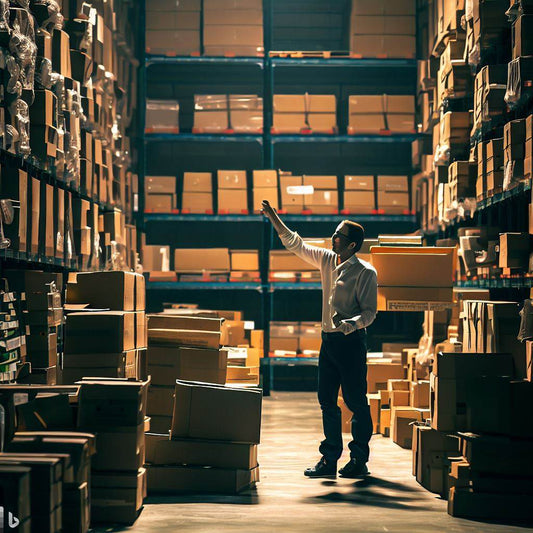 How do I organise stock in my office warehouse inventory?