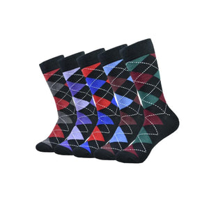 5 Pairs Cotton Rich Mens Socks - Warm and Soft - Luxurious Feel