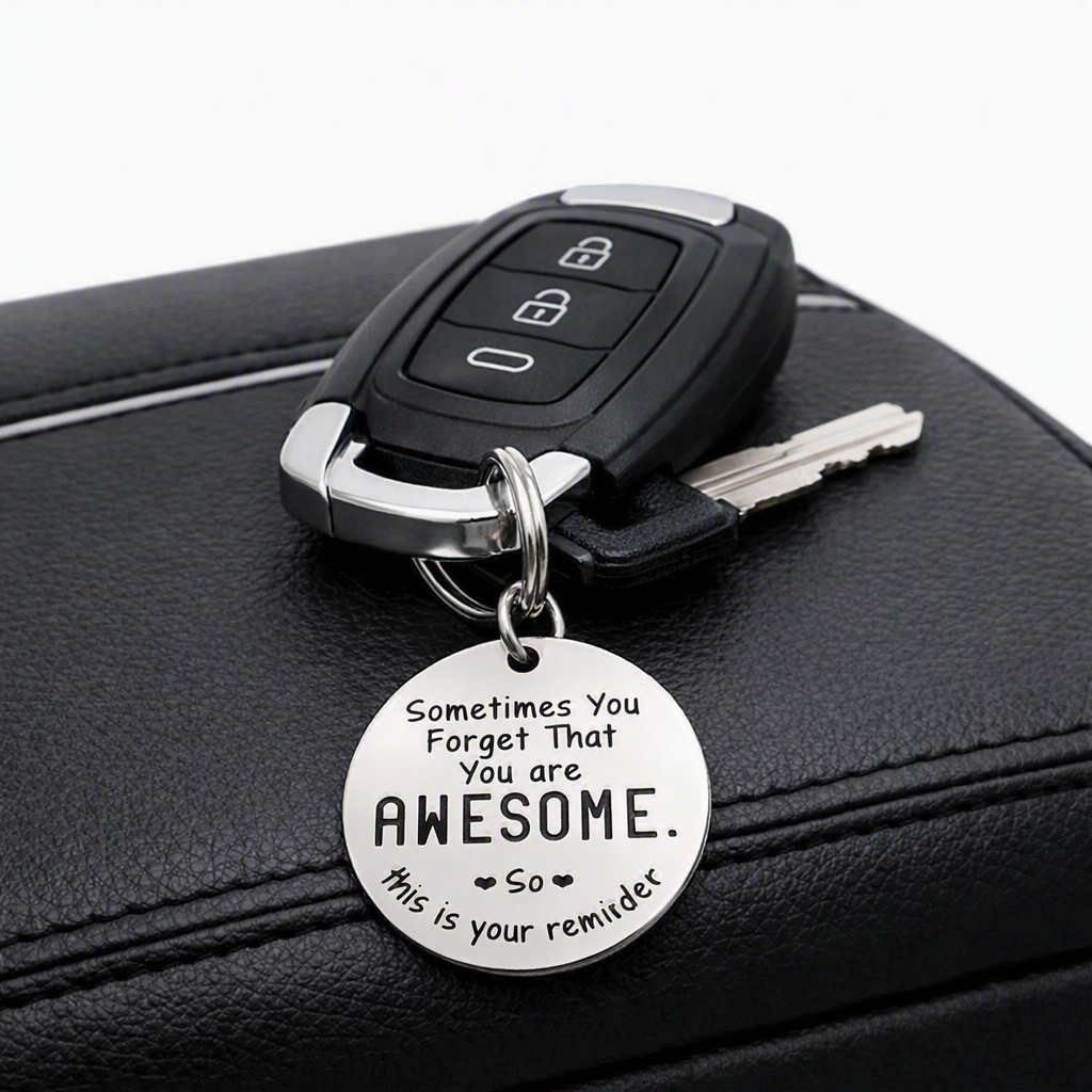Thoughtful Keyring Gift Positive Message Motivation Friend Family Loved Present Reminder