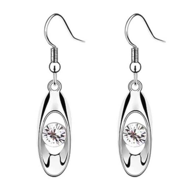 Charles William Young Silver Earring CZ Stones Jewellery Girlfriend
