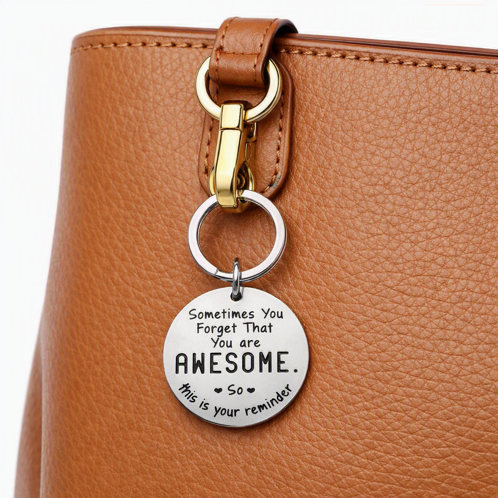 Thoughtful Keyring Gift Positive Message Motivation Friend Family Loved Present Reminder