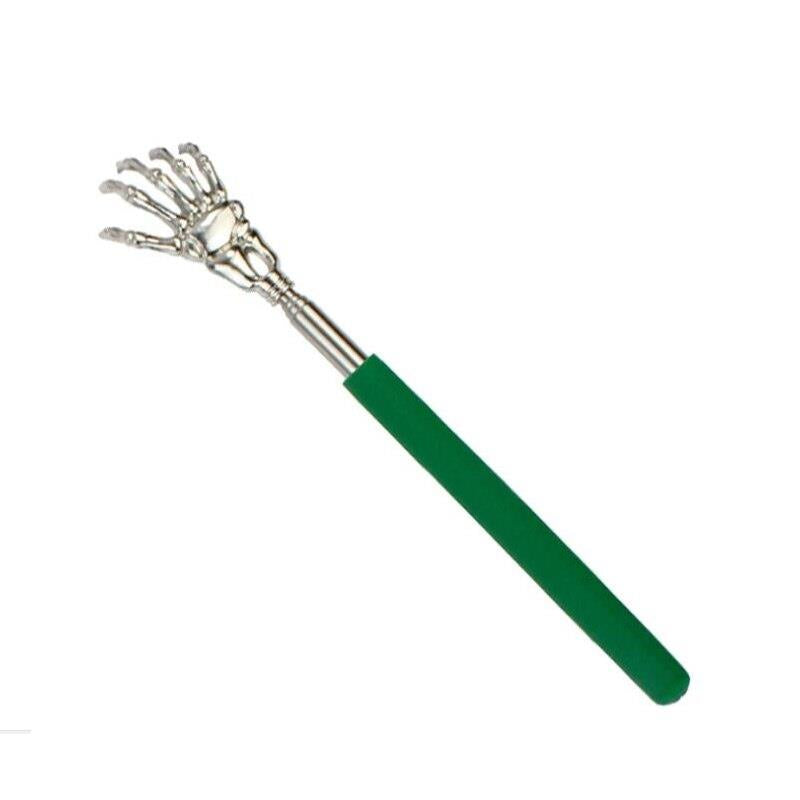 Skeleton Hand Back Scratcher with Long Reach Extendable Rubber Grip Arm