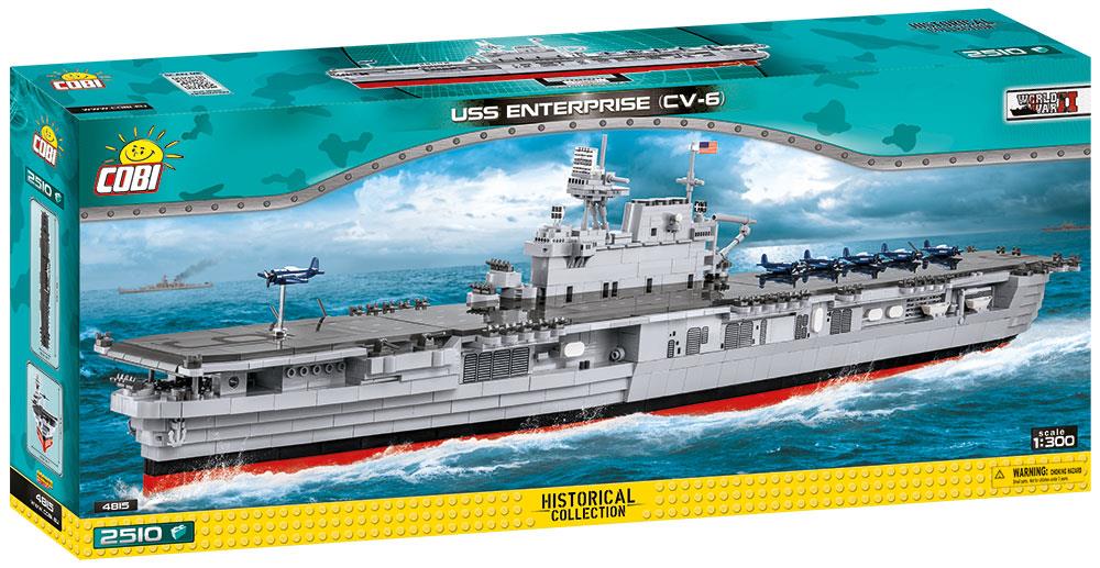 Cobi USS Enterprise Huge Boat Ship 2510 Piece Compatible Building Bricks Age 8+