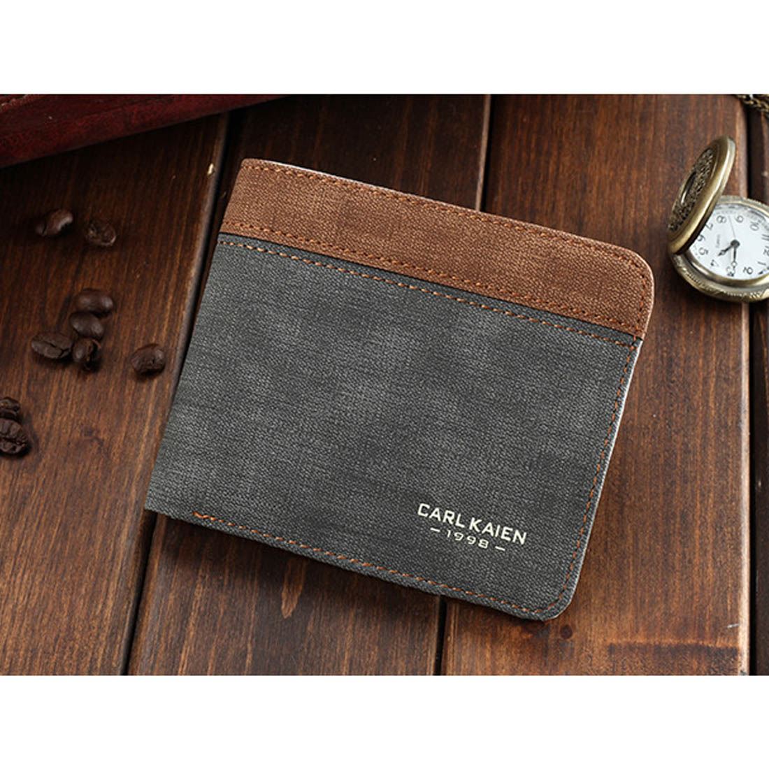 Genuine PU Leather Wallet Brown Beige Grey White Credit Card Money Purse Cash Slot