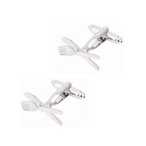 Charles William Cutlery Knife Fork Novelty Cufflinks