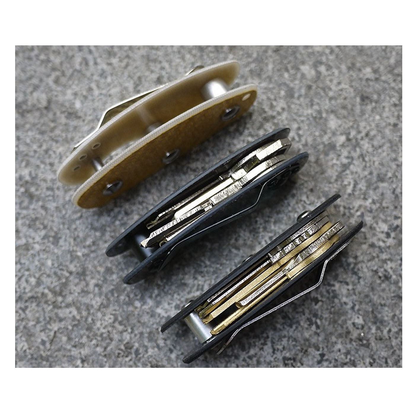 Key Holder Clip for Chain Ring Belt in Gold