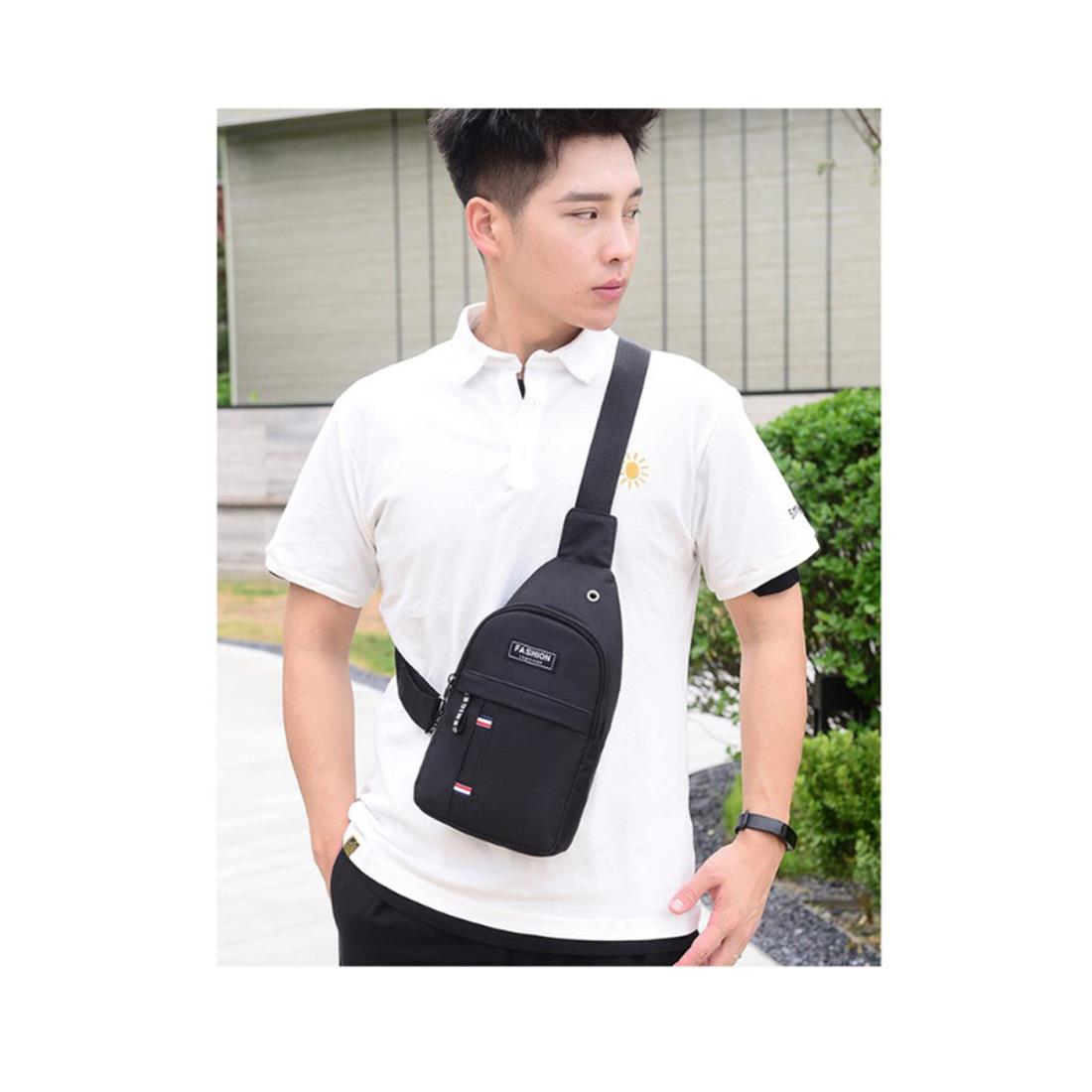 Man Bag Rucksack Bag Smart Jog Run Bike Cycle Office Travel Phone Mobile Black