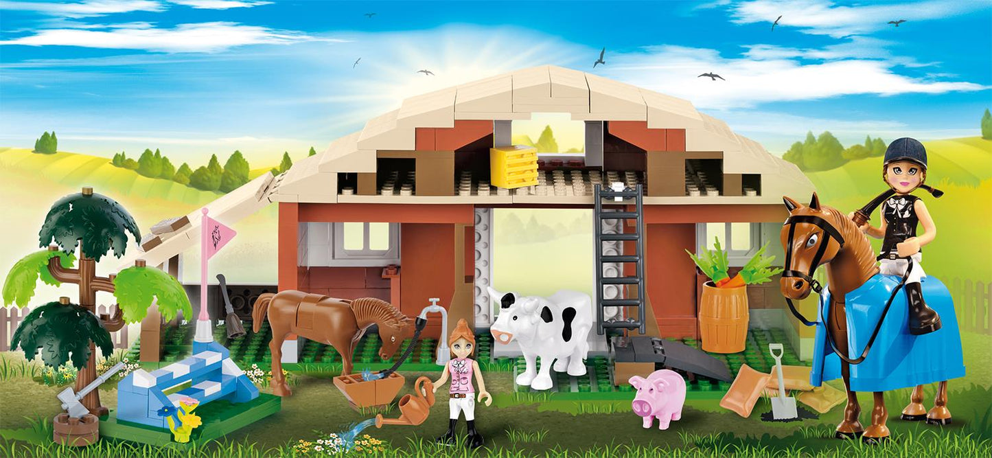 Cobi Action Town Countryside Farm Cow And Horse Building Blocks Bricks For Kids 310 Piece Compatible Age 5+