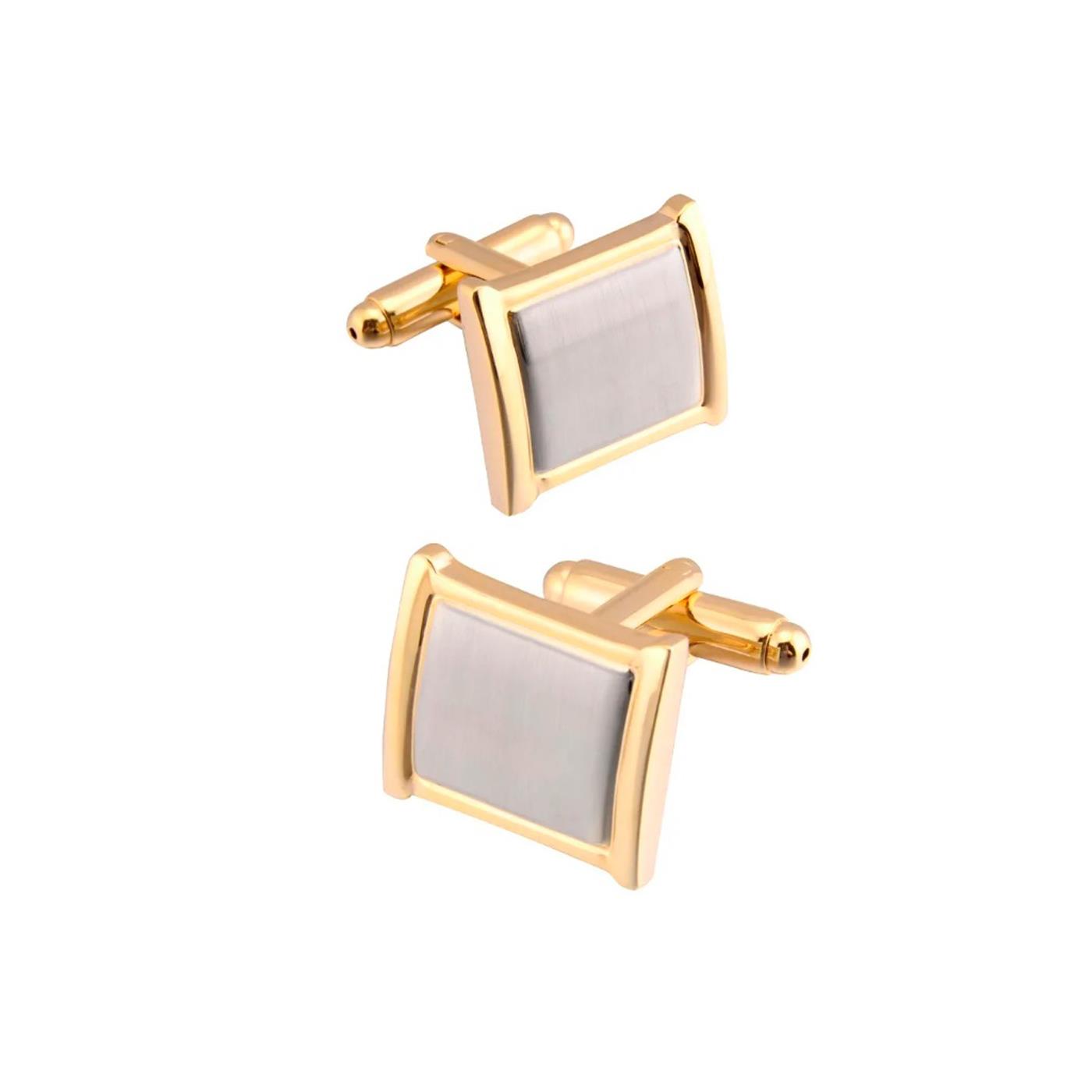 Stunning Silver and Gold Cufflinks and Tie Clip Set from Charles William