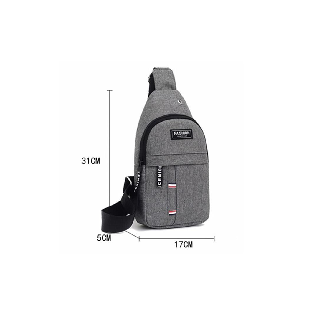 Man Bag Rucksack Bag Smart Jog Run Bike Cycle Office Travel Phone Mobile Grey