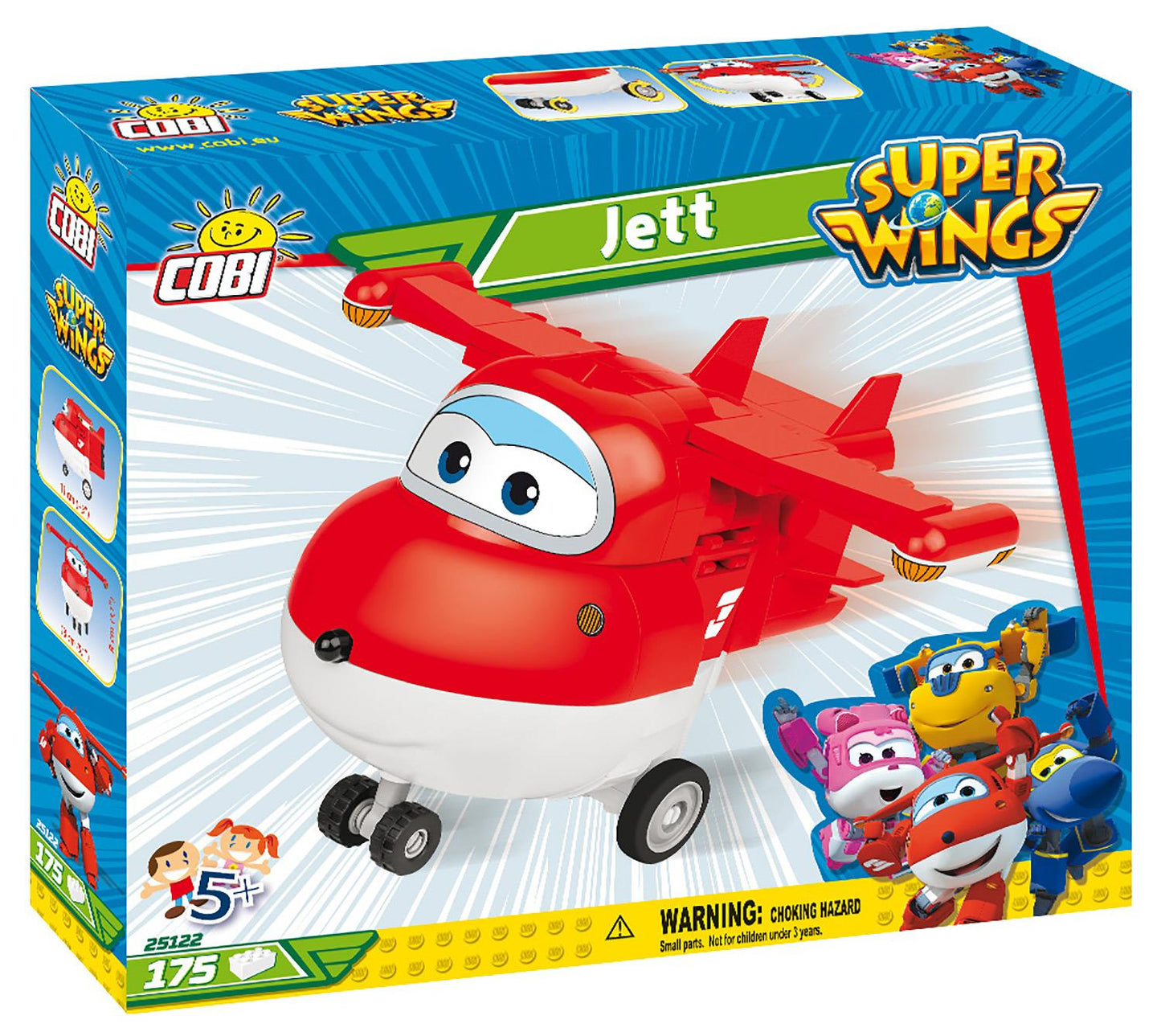 Cobi Super Wings Jett Airplane Kids Blocks Bricks 170Pc Compatible Age 5+