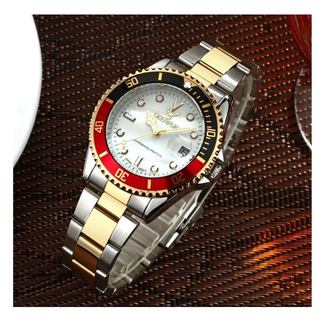 Genuine Deerfun Watch Black Red Silver White Date Watches UK Stock Top Quality