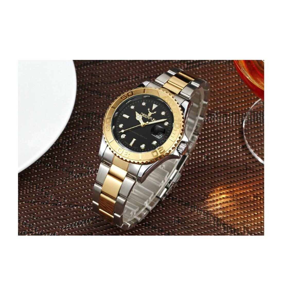 Genuine Deerfun Watch Black Silver Gold Two Tone Smart Watches Direct Sale UK
