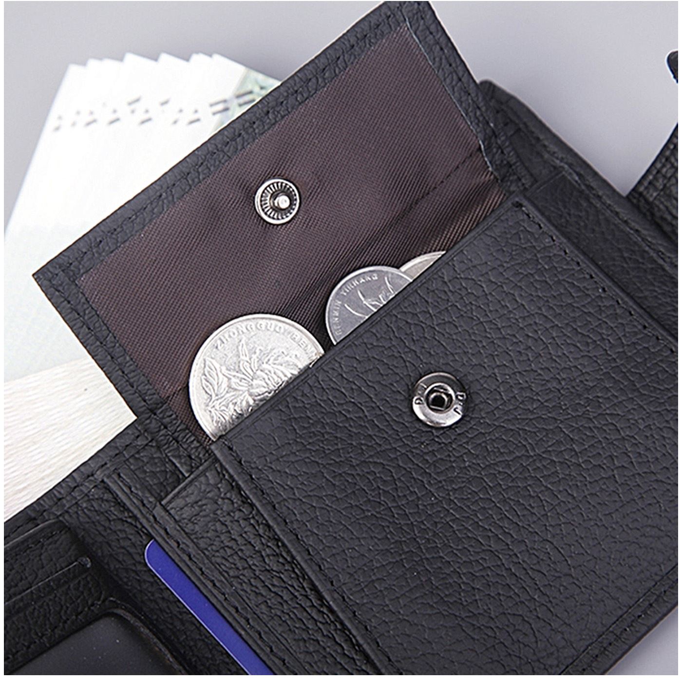 Superior Quality Black Leather Wallet Soft and Luxury Feel