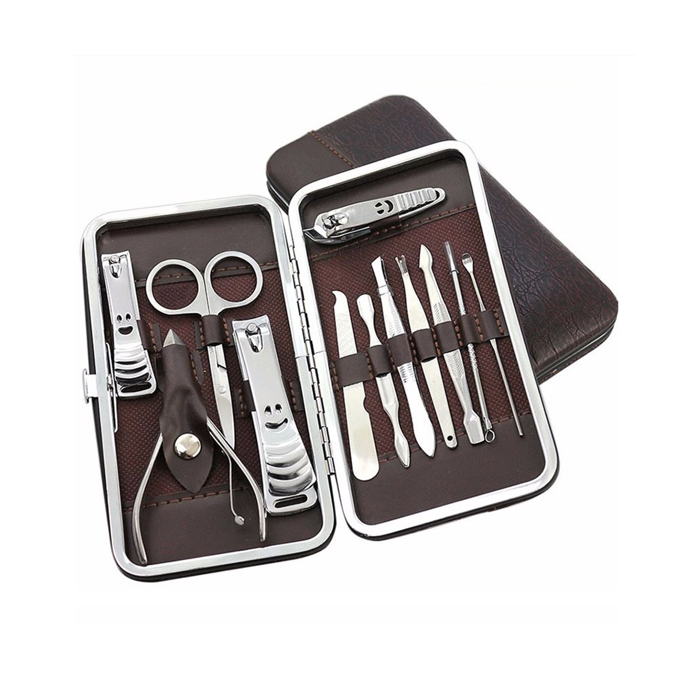 12 Pcs Nail Care Cutter Cuticle Clippers Pedicure Manicure Grooming Tool Kit Set