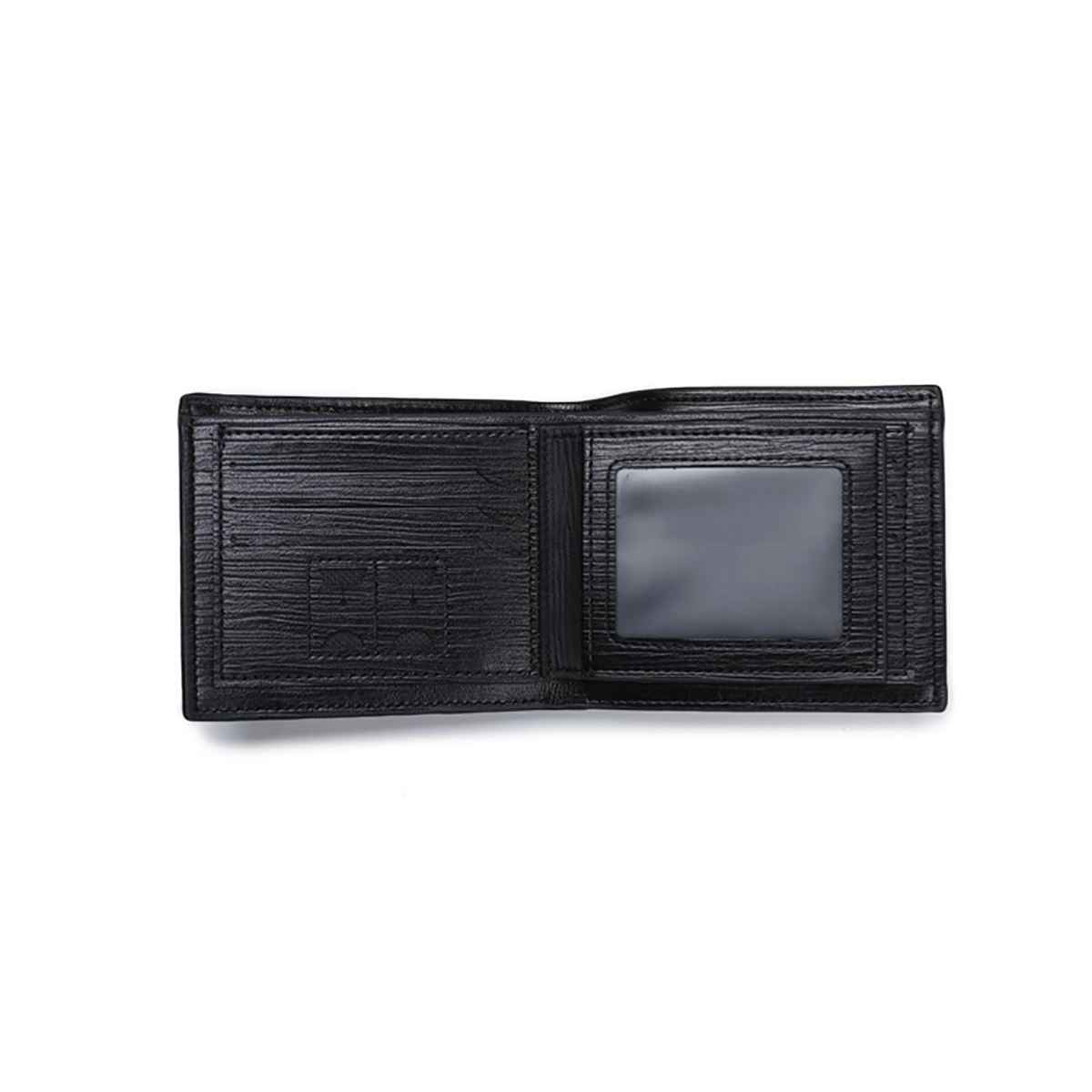 GENUINE Leather Wallet Mens Black With Card Holder ID SIM Gift Present