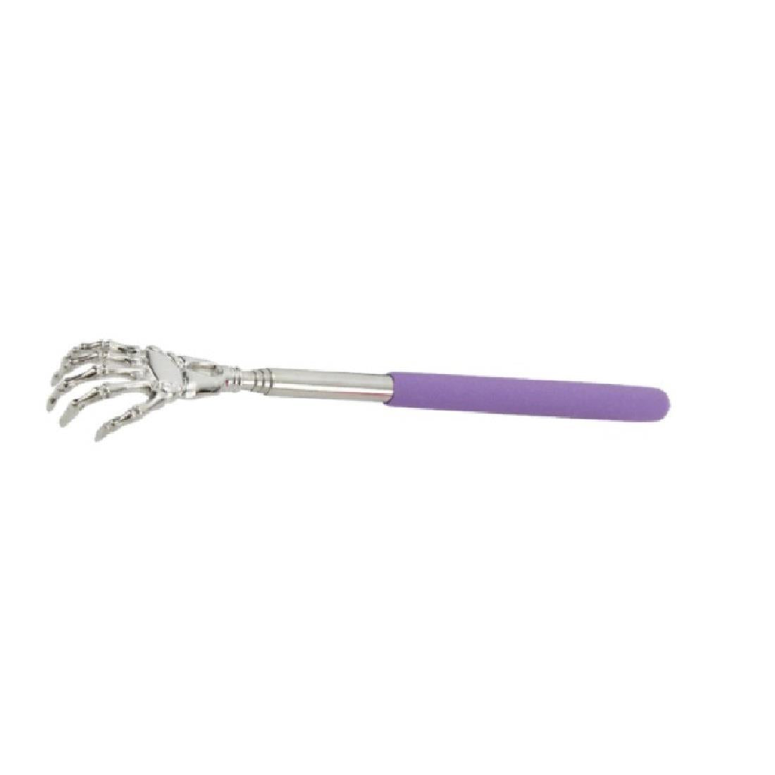 Skeleton Hand Back Scratcher with Long Reach Extendable Rubber Grip Arm