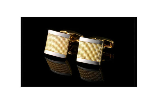 Mens Luxury Gold Silver Cufflinks Stunning Combo Great Gift Elegant Present