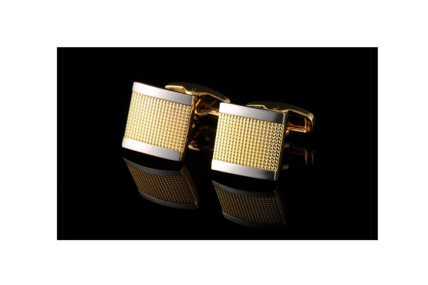 Gold and Silver Cufflinks in Stunning Combo