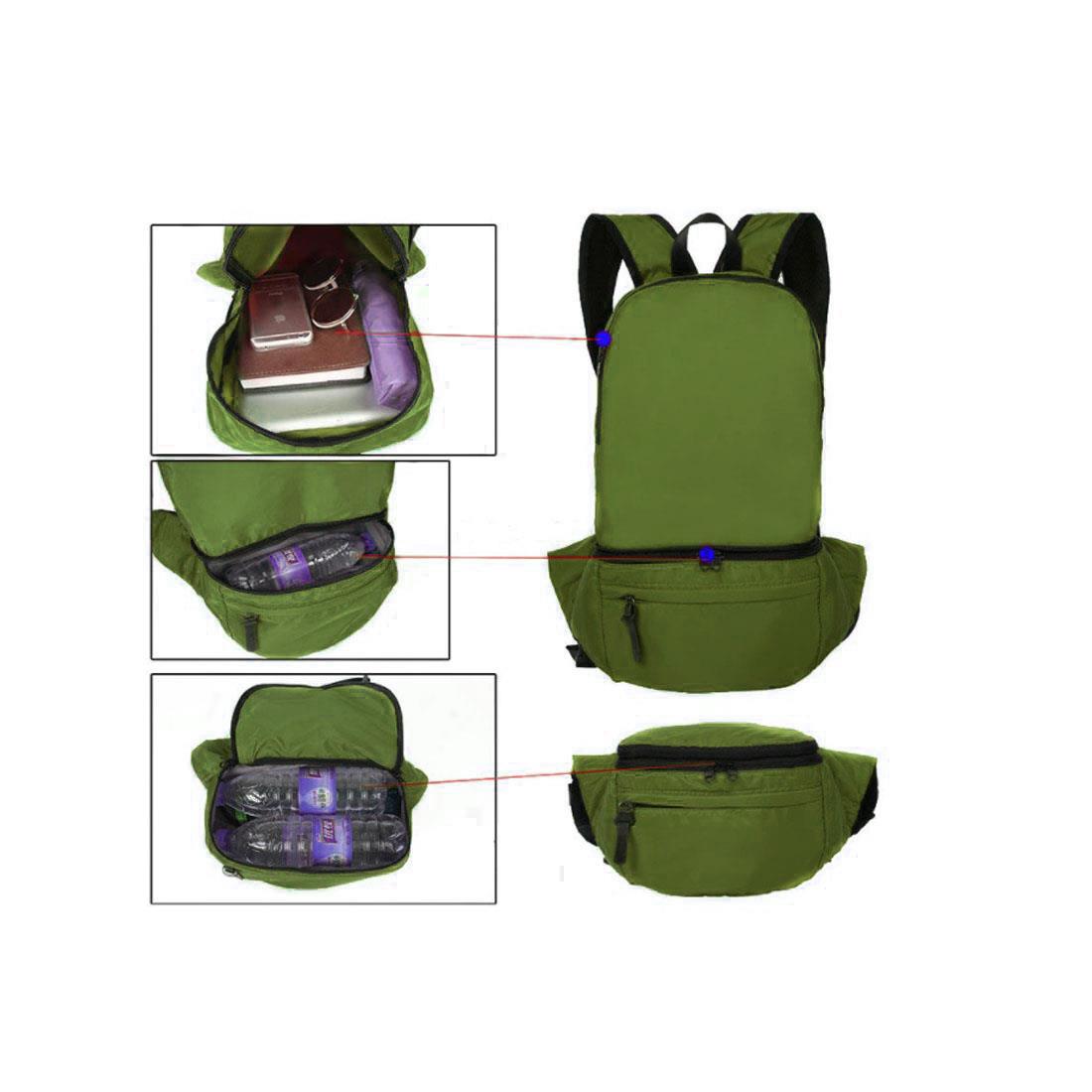 BumBag Folding Rucksack Bag Space Jog Run Bike Cycle Drink Phone Mobile Holder