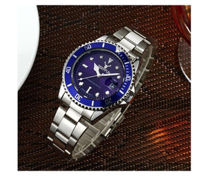 Genuine Deerfun Watch Blue Silver Date Watches Top Quality Sale UK Stock