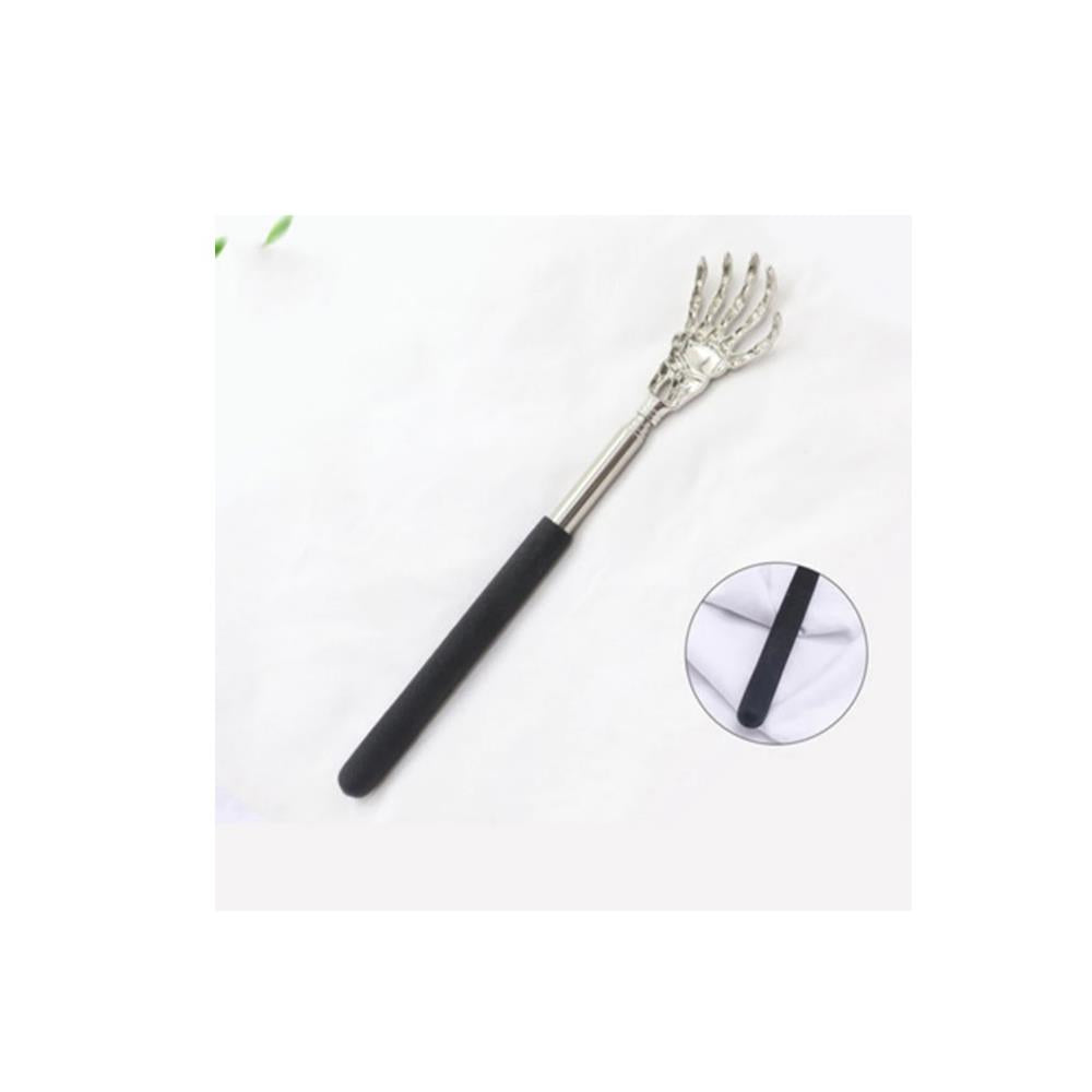 Skeleton Hand Back Scratcher with Long Reach Extendable Rubber Grip Arm