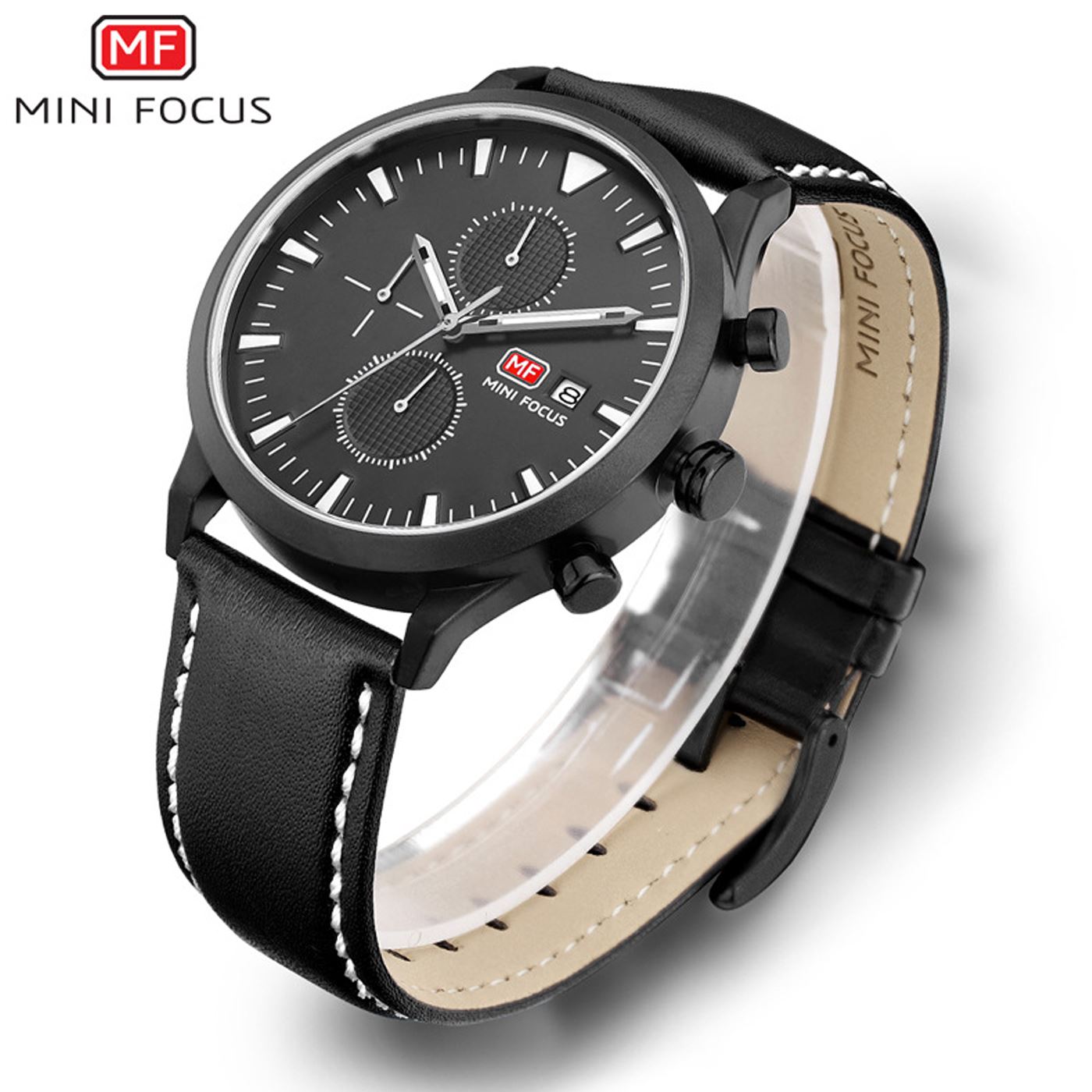 Mens Watch Black White Boys Smart Analogue Watches