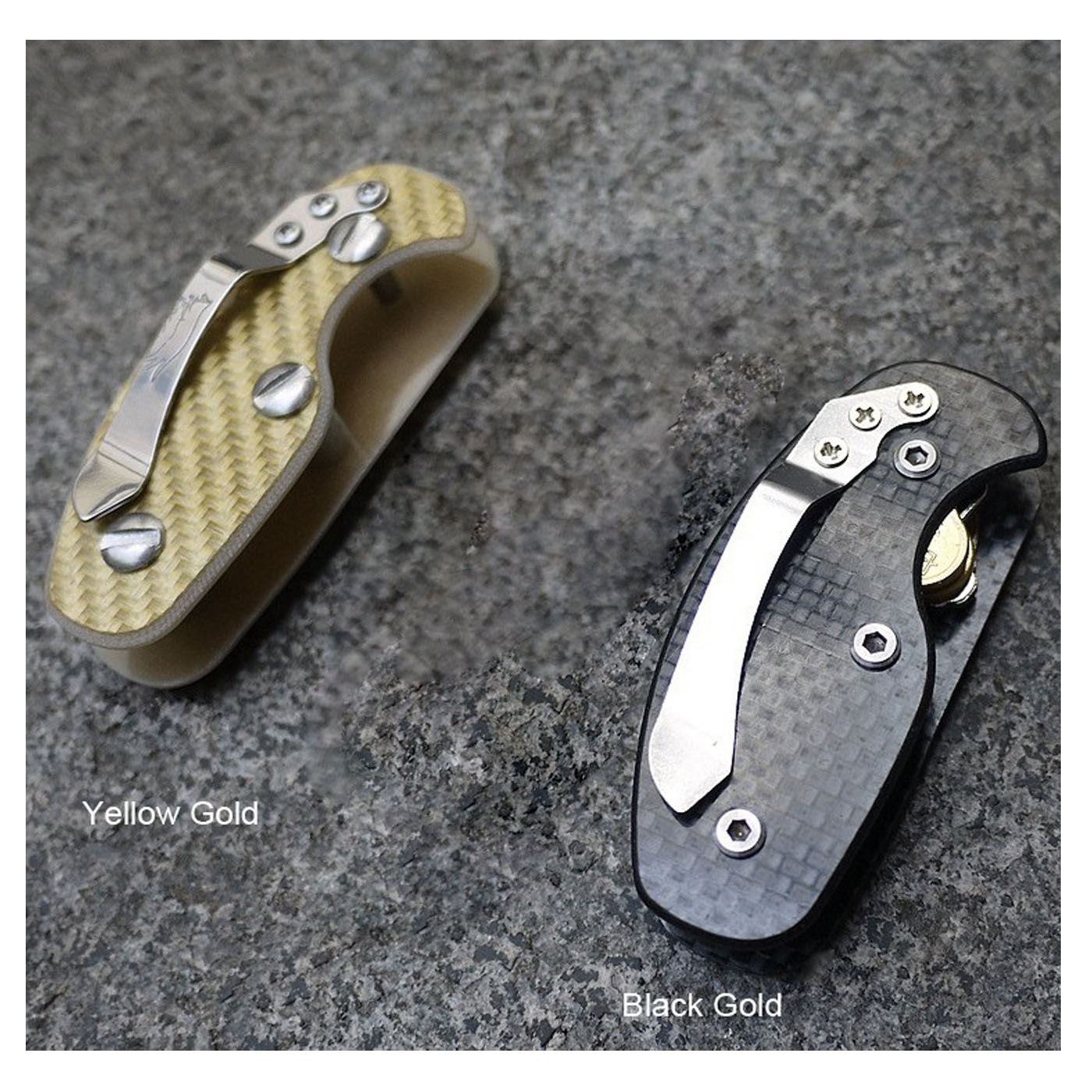 Key Holder Clip for Chain Ring Belt in Gold
